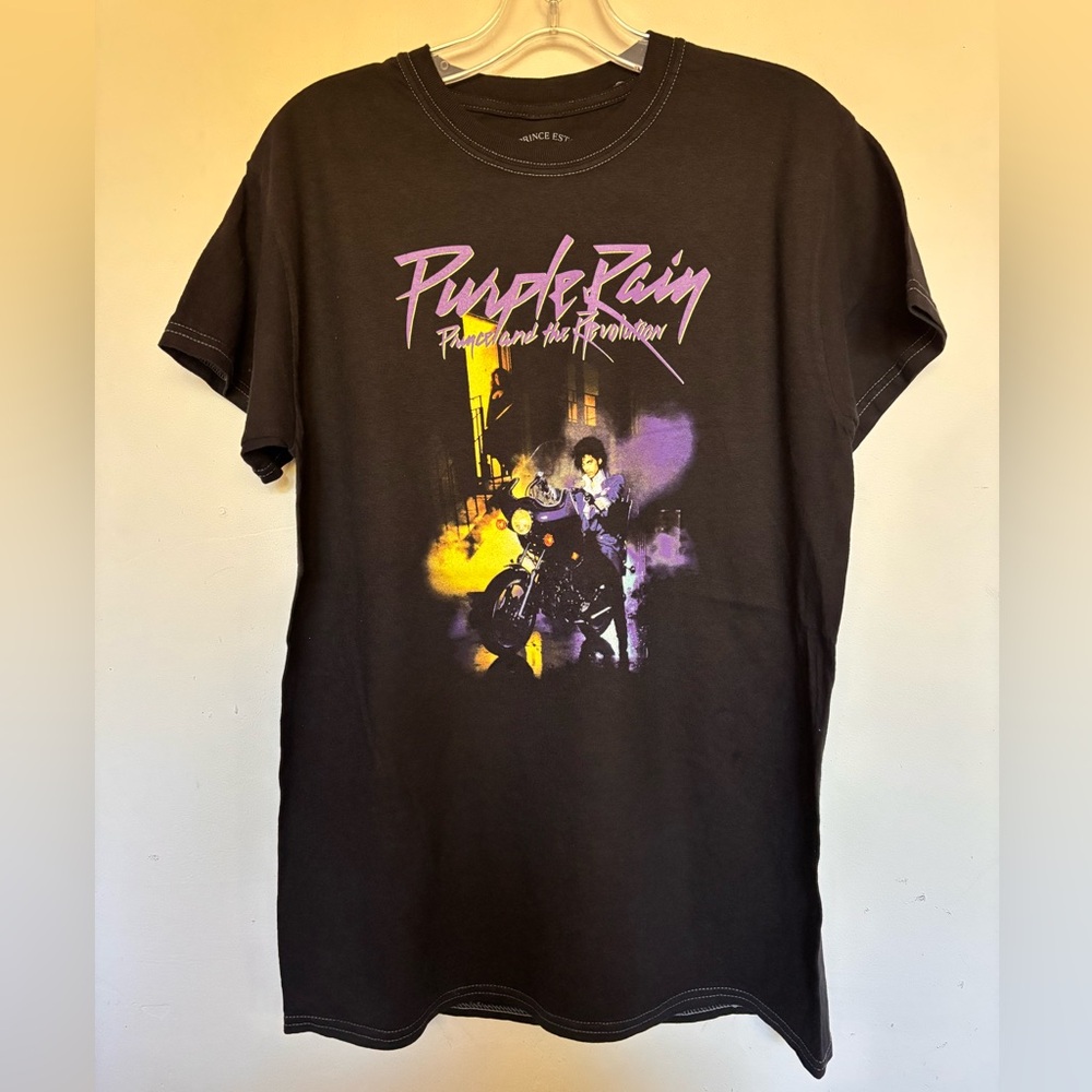 Prince and the Revolution Purple Rain Black T Shirt